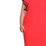 NY Collection Plus Size Ruffle-Sleeve Dress