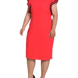 NY Collection Plus Size Ruffle-Sleeve Dress