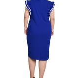NY Collection Plus Size Ruffle-Sleeve Dress