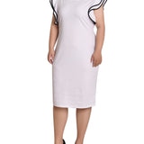 NY Collection Plus Size Ruffle-Sleeve Dress