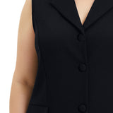 NY Collection Plus Size Sleeveless Scuba Jacket