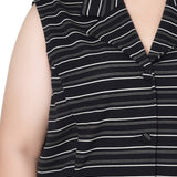 NY Collection Plus Size Sleeveless Scuba Jacket