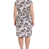 Sleeveless Belted Dress, Plus