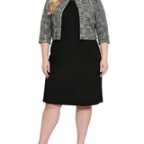 NY Collection Plus Size 2 Piece Jacket and Dress Set