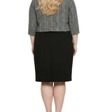 NY Collection Plus Size 2 Piece Jacket and Dress Set