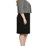 NY Collection Plus Size 2 Piece Jacket and Dress Set