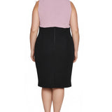 NY Collection Plus Size Lace-Detail 2 Piece Textured Knit Dress Set