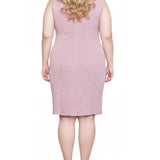 NY Collection Plus Size Two Piece Novelty Knit and Lace Dress Set