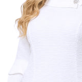 NY Collection Plus Size 3/4 Sleeve Shawl Collar Dress