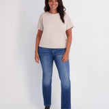 Rib Mix Dolman - Feather Gray