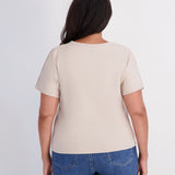 Rib Mix Dolman - Feather Gray