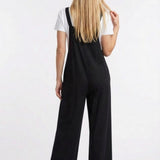 Sleeveless Jumper Jumpsuit, Black