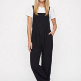 Sleeveless Jumper Jumpsuit, Black