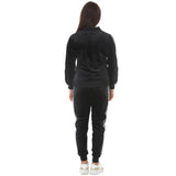 Women's Velour Zip-Front Jacket & Jogger Pants Set