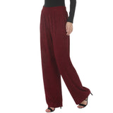 Women's Rhinestone Embellished Straight-Leg Pants