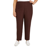 Alfred Dunner Plus Classic Allure Fit Proportioned Pant with Elastic Comfort Waistband Short Length