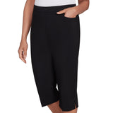 Alfred Dunner Women's Allure Stretch Clamdigger Pant