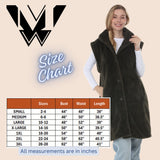 Plus Size Long Plush Button-Front Vest