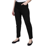 Alfred Dunner Petite Classic Allure Fit Proportioned Pant with Elastic Comfort Waistband Average Length