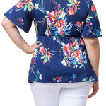 Abby Twist Front Top - Plus - DressbarnShirts & Blouses