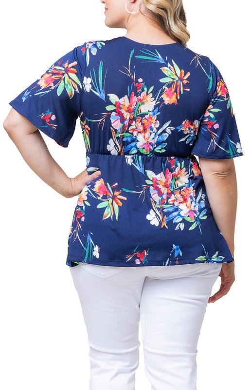 Abby Twist Front Top - Plus - DressbarnShirts & Blouses