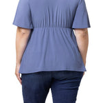 Abby Twist Front Top - Plus - DressbarnShirts & Blouses