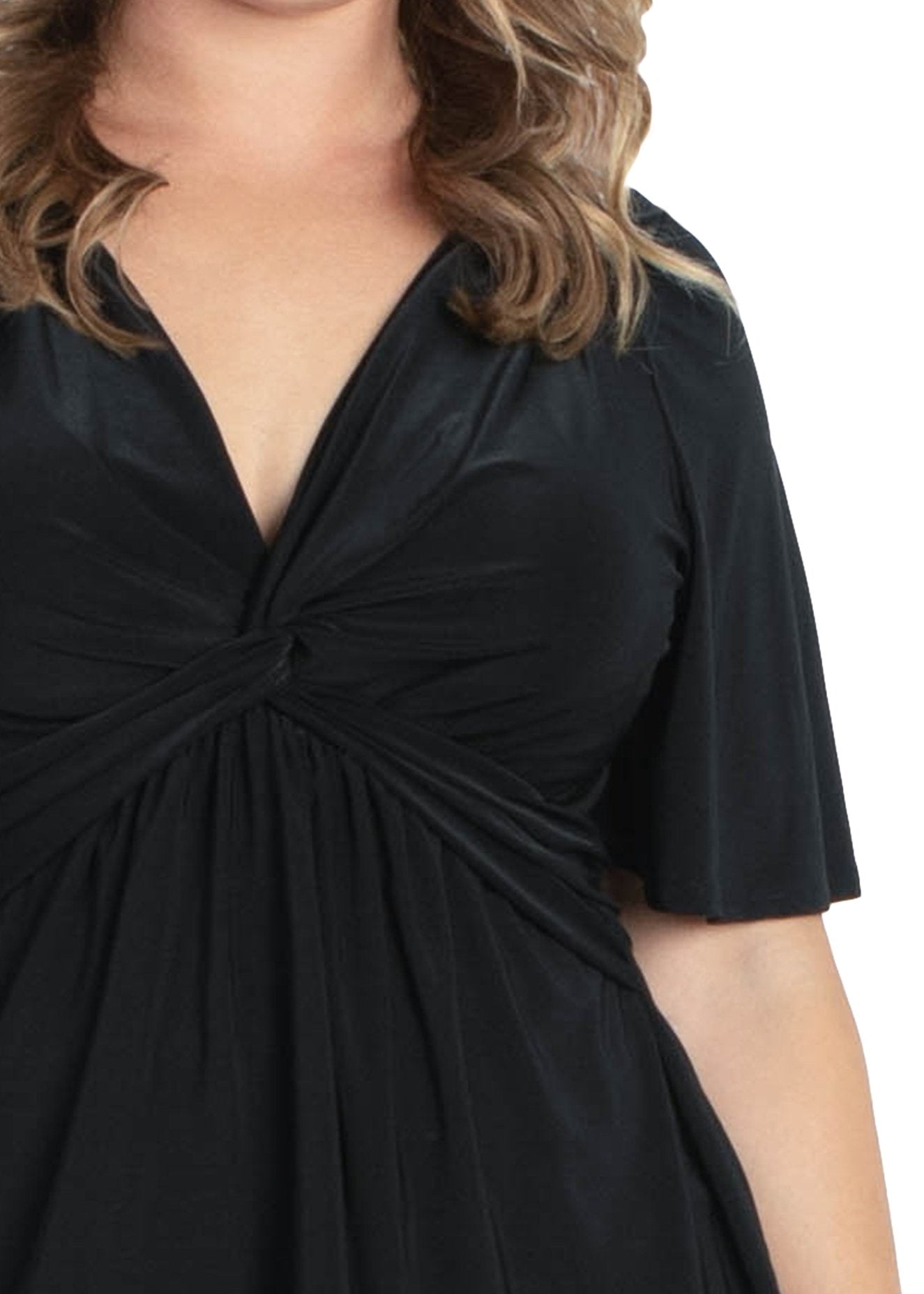 Abby Twist Front Top - Plus - DressbarnShirts & Blouses