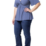 Abby Twist Front Top - Plus - DressbarnShirts & Blouses