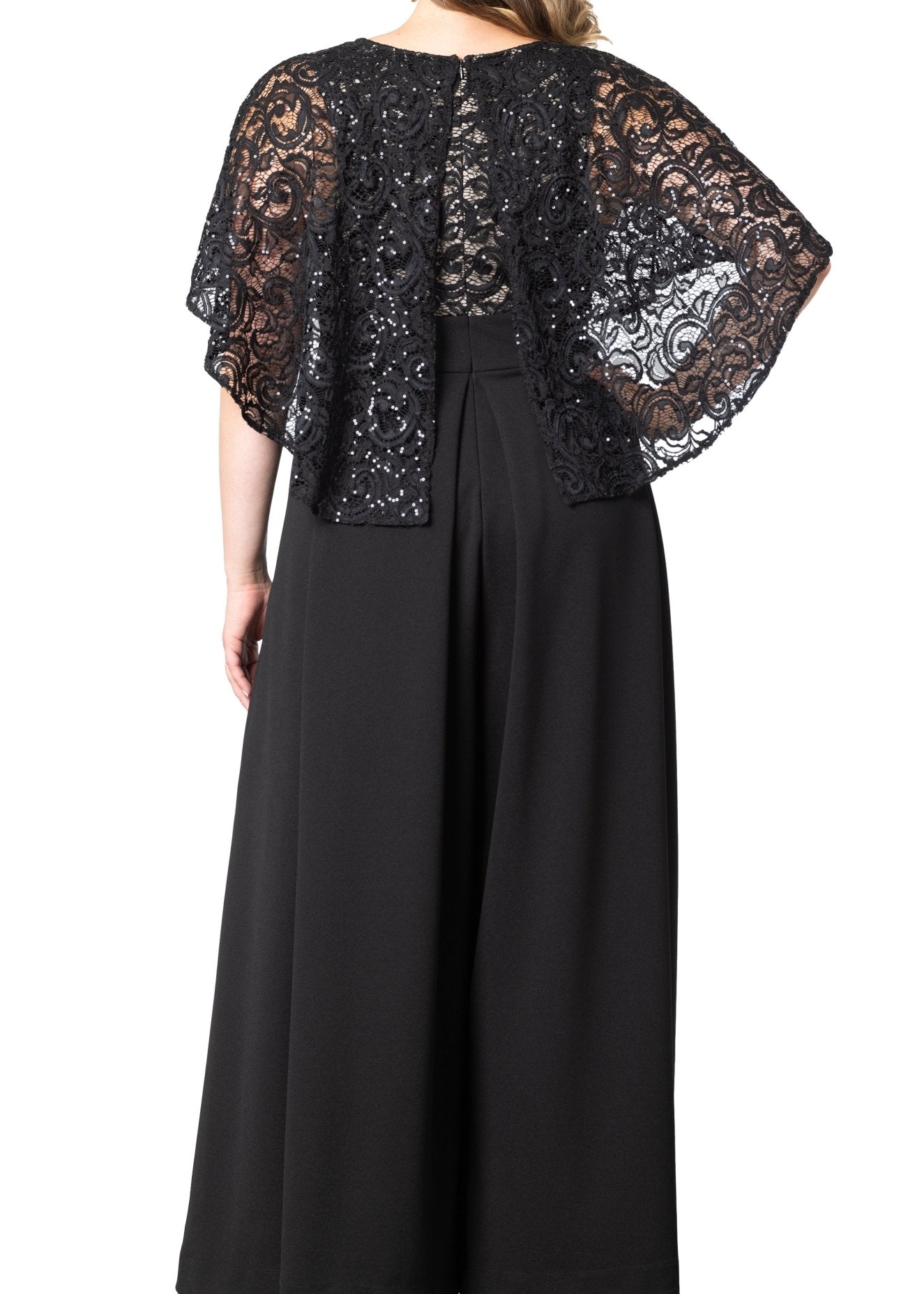 Alluring Sequins Formal Jumpsuit Plus