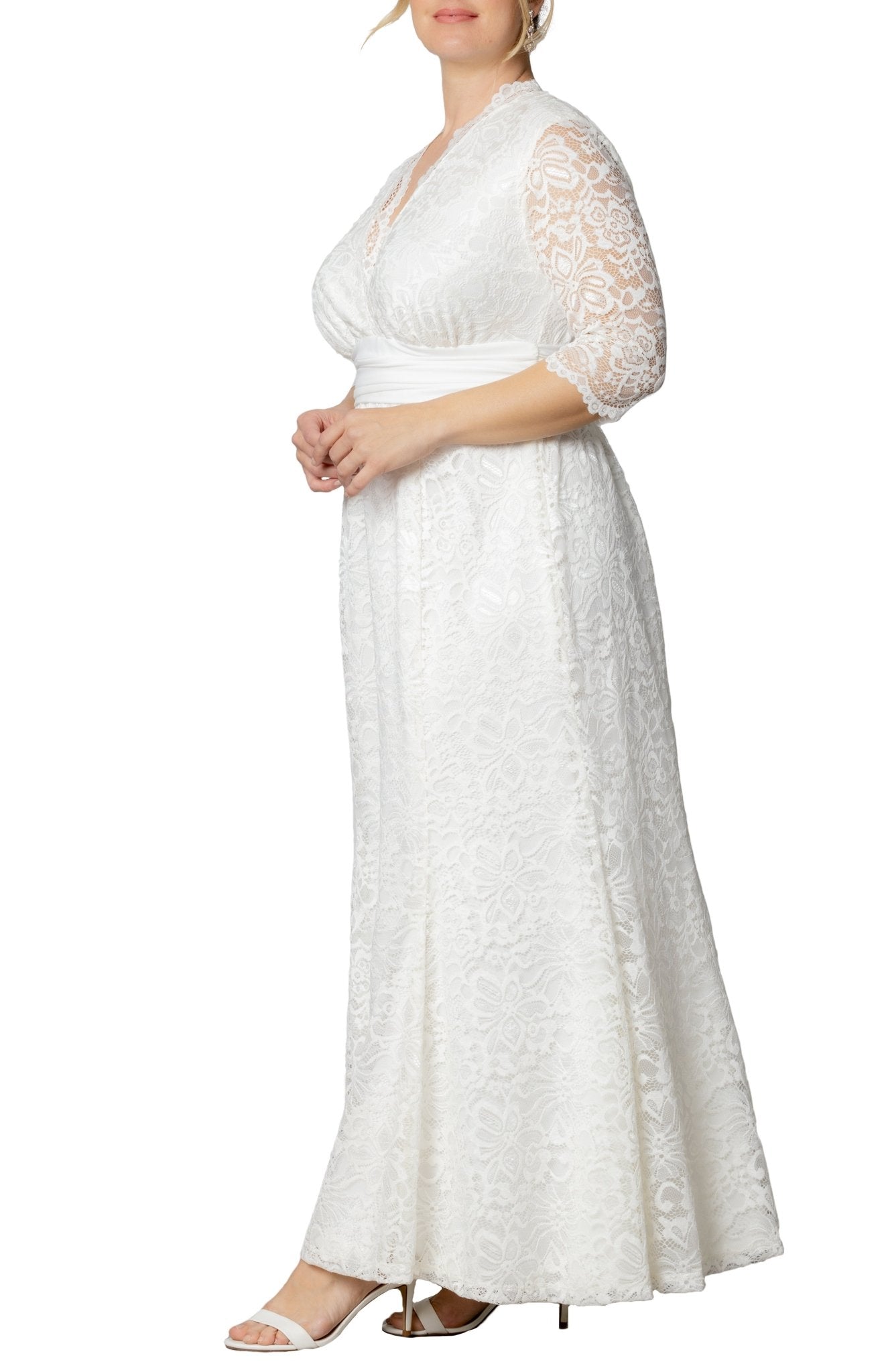 Amour Lace Wedding Gown - Plus - DressbarnDresses