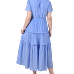 Ankle Length Short Sleeve Dress - Petite - DressbarnDresses