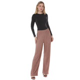 Women's Rhinestone Embellished Straight-Leg Pants