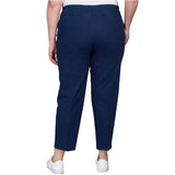 Alfred Dunner Women's Super Stretch Mid- Rise Average Length Pant - Plus