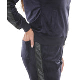 Women's Velour Zip-Front Jacket & Jogger Pants Set