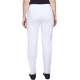 Alfred Dunner Classic Allure Fit Proportioned Pant with Elastic Comfort Waistband Short Length