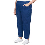 Alfred Dunner Women's Super Stretch Mid- Rise Average Length Pant - Plus