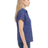 NY Collection Short Sleeve Eyelet Blouse