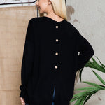 Back Button Sweater Top - DressbarnShirts & Blouses