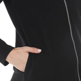 Women's Hooded Zip-Front Top and Straight-Leg Pants Set