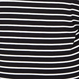 Alfred Dunner Pinstripe Embroidered Sleeve Top with Necklace - Plus