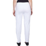 Alfred Dunner Petite Classic Allure Fit Proportioned Pant with Elastic Comfort Waistband Short Length