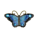 Black & Blues Butterfly Pin - DressbarnBrooches & Lapel Pins