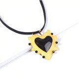 Black Heart Necklace - DressbarnNecklaces