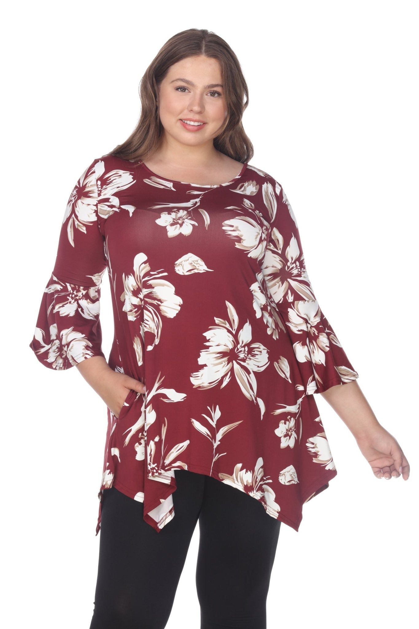 Blanche Tunic Top - Plus - DressbarnShirts & Blouses