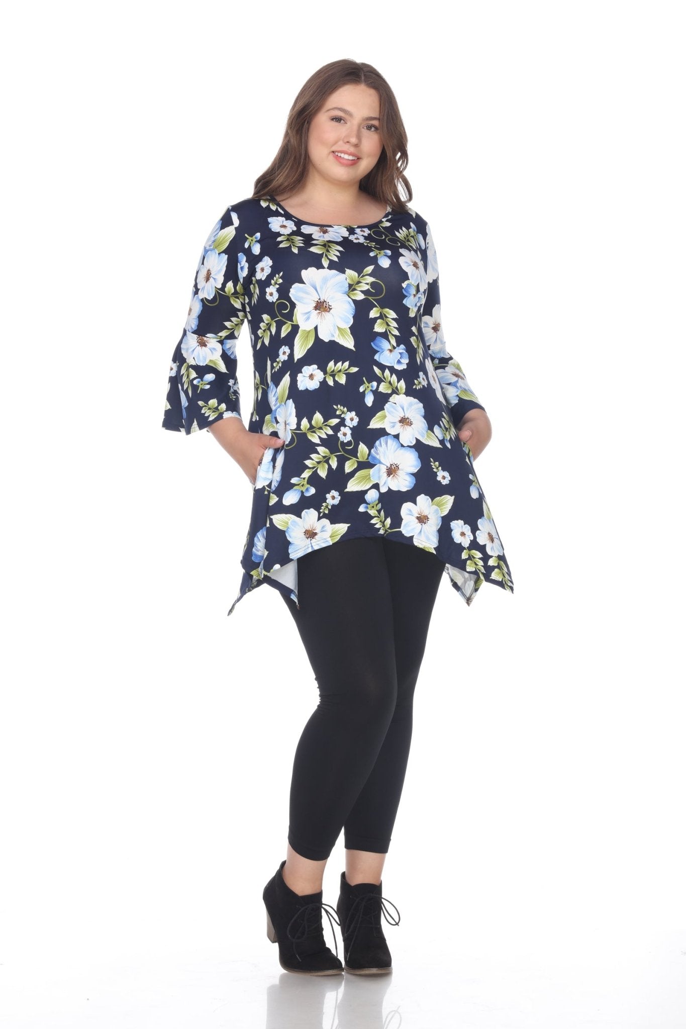Blanche Tunic Top - Plus - DressbarnShirts & Blouses