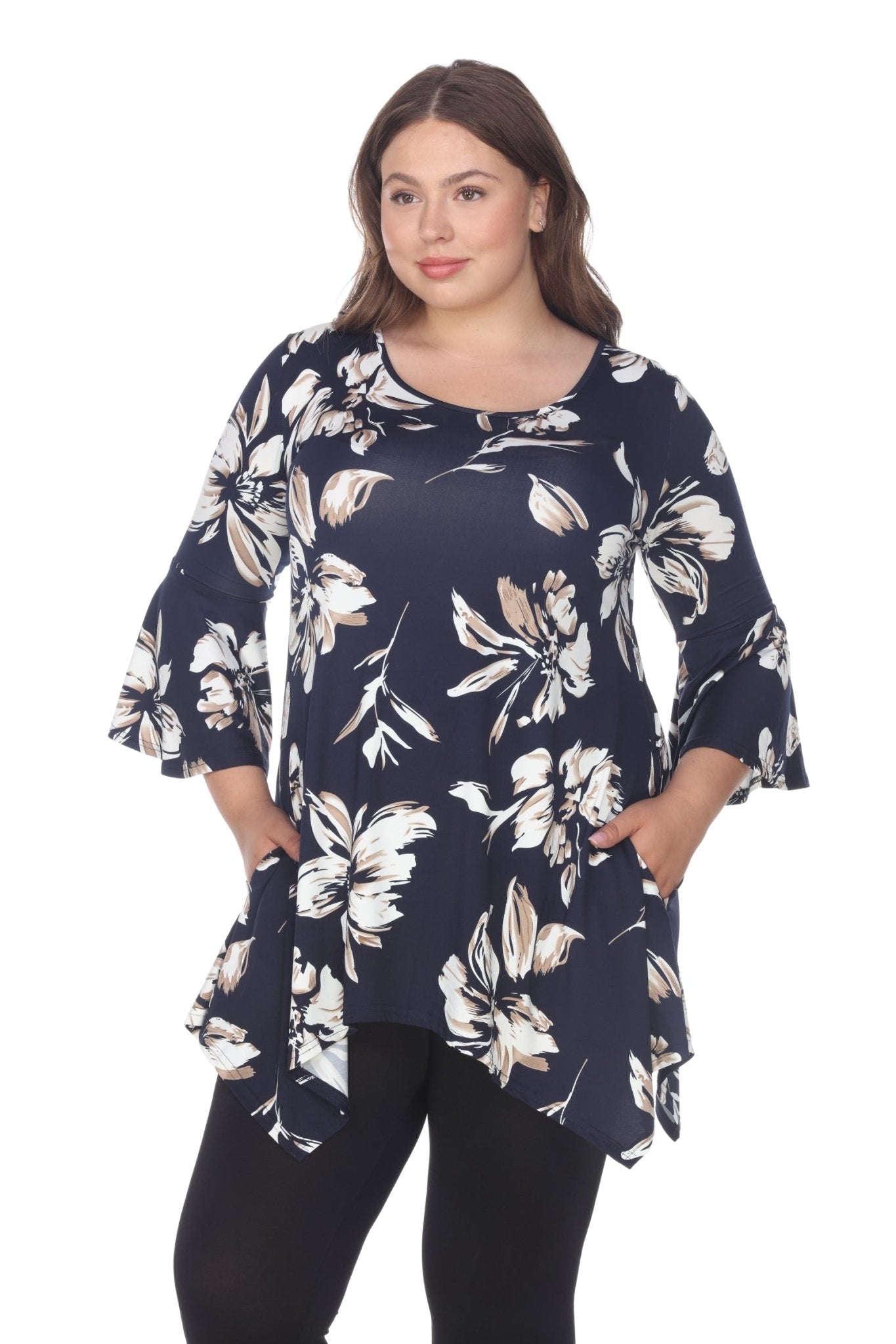 Blanche Tunic Top - Plus - DressbarnShirts & Blouses
