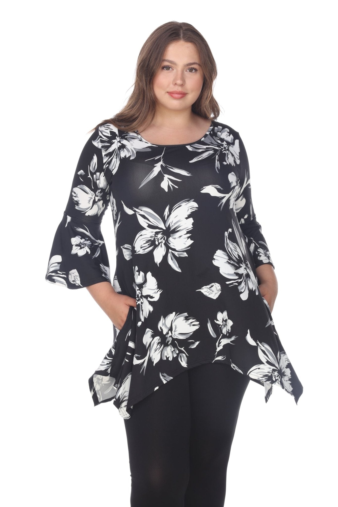 Blanche Tunic Top - Plus - DressbarnShirts & Blouses