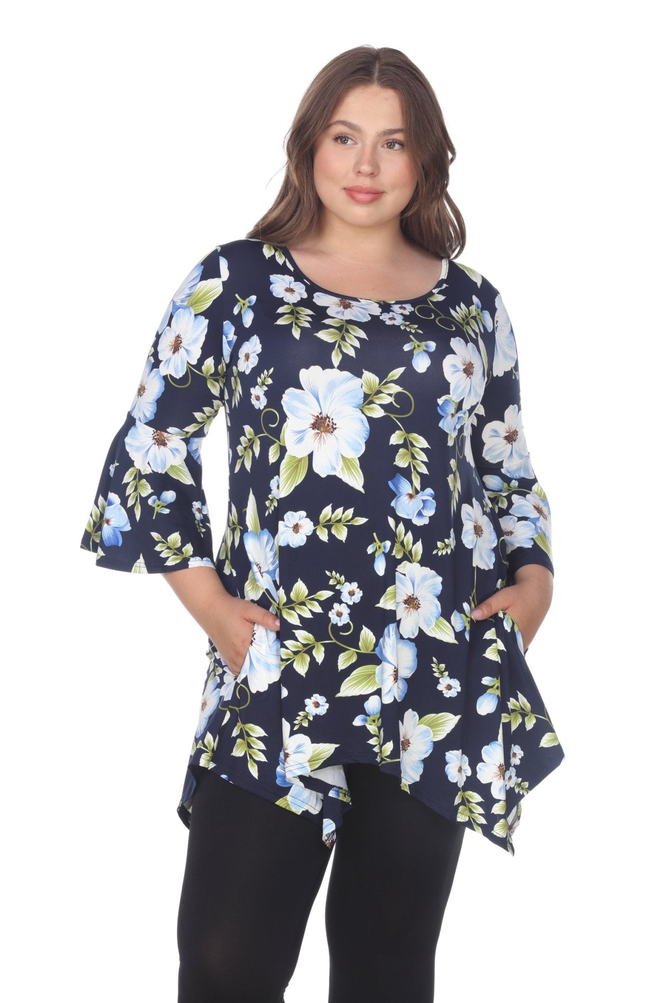Blanche Tunic Top - Plus - DressbarnShirts & Blouses