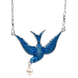 Bluebird of Happiness w/Pearl Drop Necklace - DressbarnNecklaces