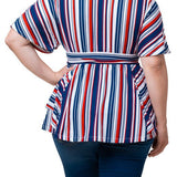 Boulevard Stripe Top - Plus - DressbarnShirts & Blouses